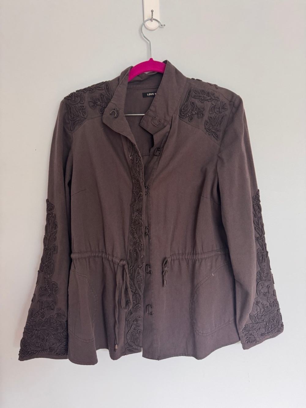 LOVE SAM XS BEADED JACKET-ANTHROPOLOGIE